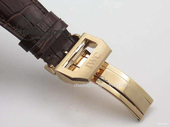 MIROTIME 0423 Portuguese Real PR IW500127 RG ZF 1:1 Best Edition Grey Red Dial On Brown Leather Strap A52010 V AllSeason 7331